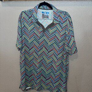 IBKUL Function + Elegance Golf Tennis Pickleball Polo Shirt - EUC - Men's XL